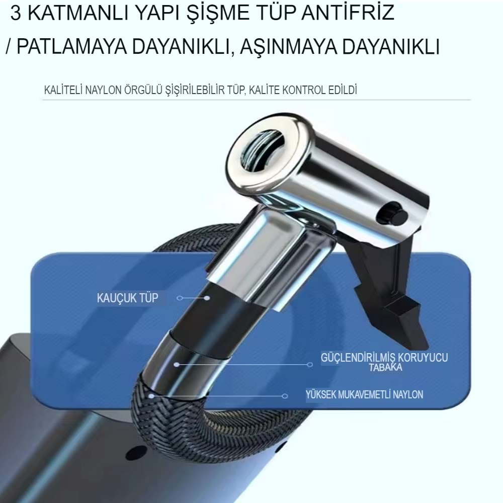 AutoPump® Taşınabilir Elektrikli Lastik Pompası